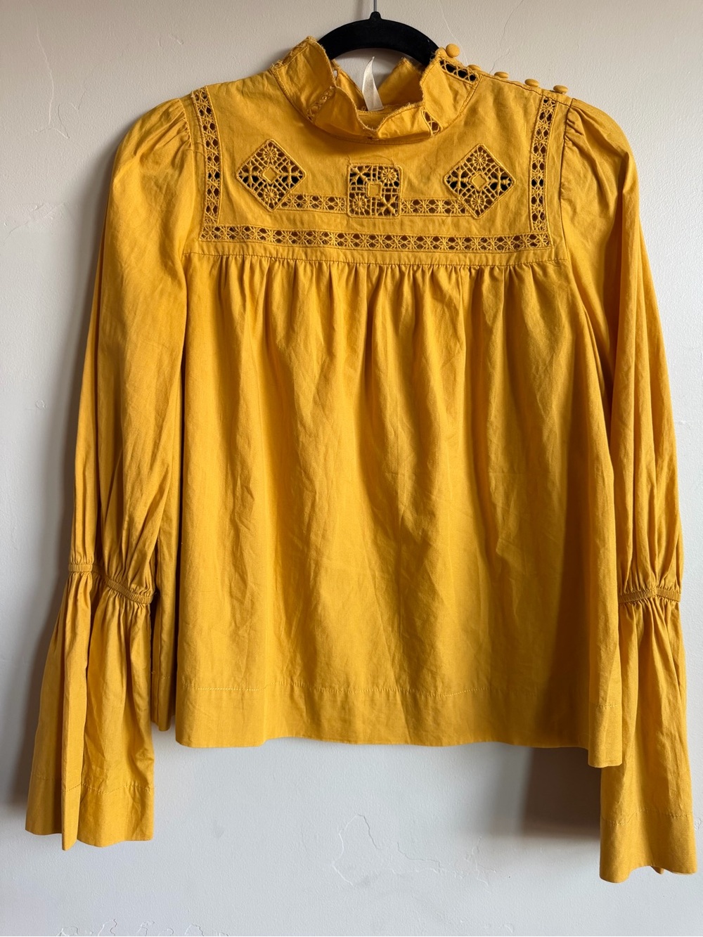 Women’s Free People Embroidered High-Neck Top Size XS